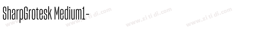 SharpGrotesk Medium1字体转换